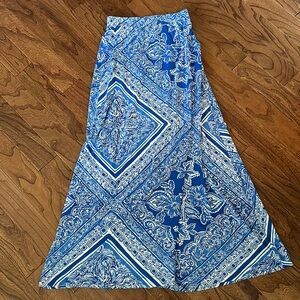 Lilly Pulitzer Blue Maxi Skirt size small